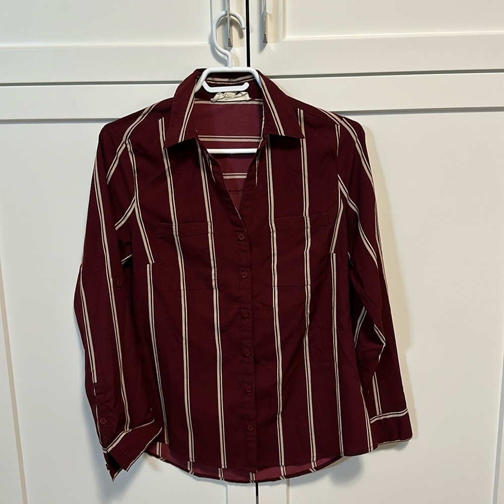 Button up with a nice lower neck